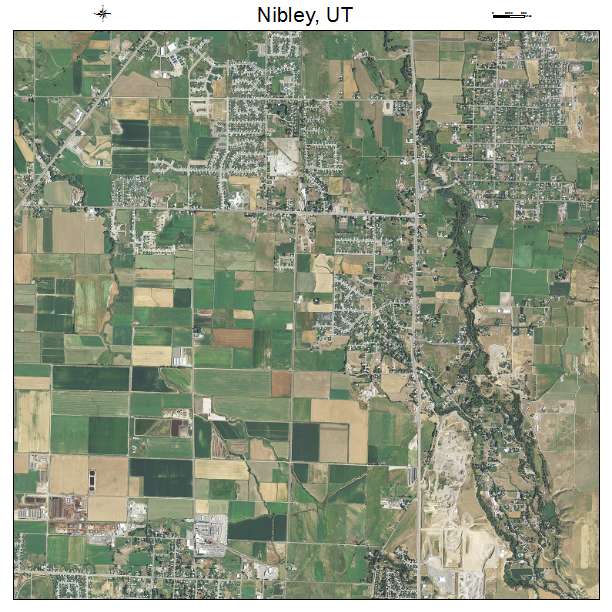 Nibley, UT air photo map
