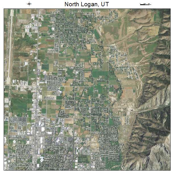 North Logan, UT air photo map