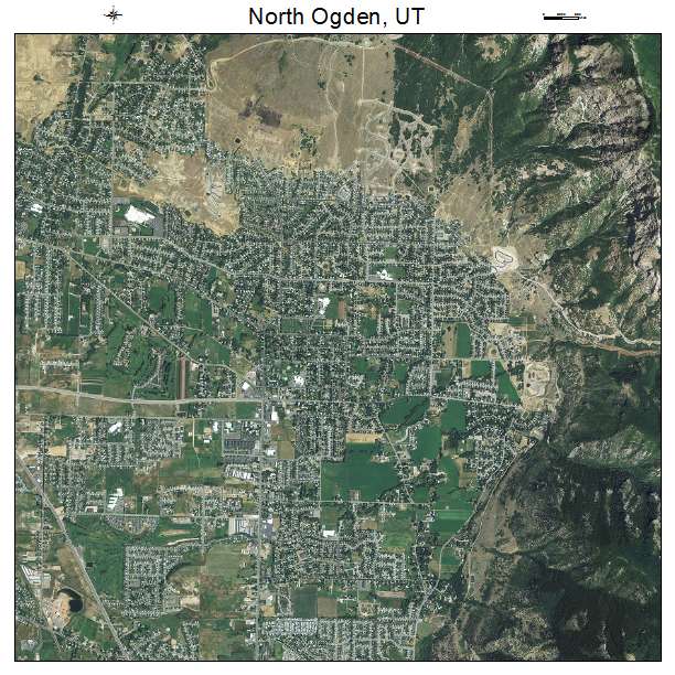 North Ogden, UT air photo map