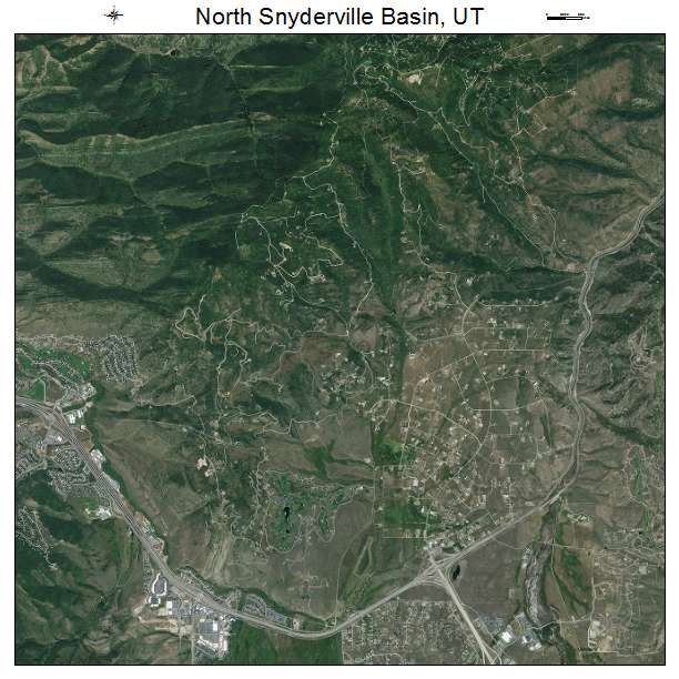 North Snyderville Basin, UT air photo map