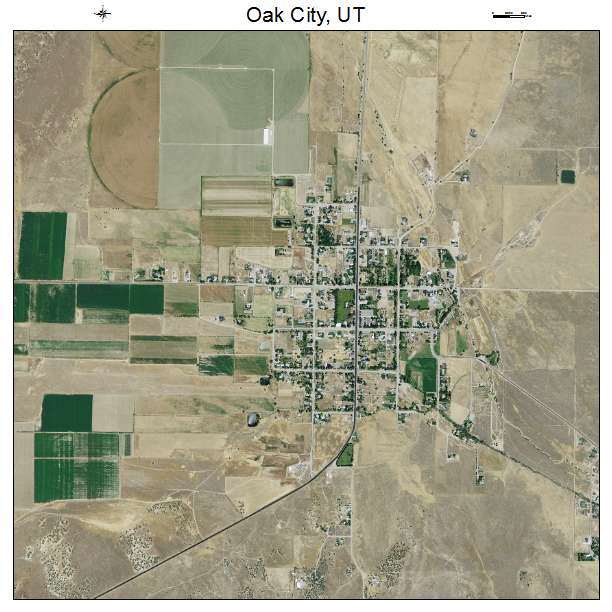 Oak City, UT air photo map