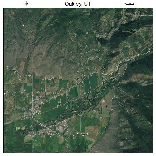 Oakley, UT air photo map
