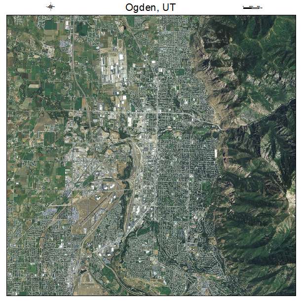 Ogden, UT air photo map