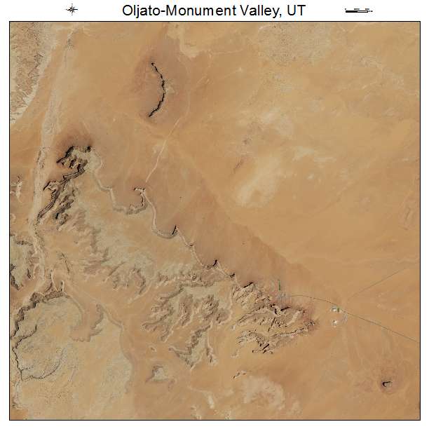 Oljato Monument Valley, UT air photo map