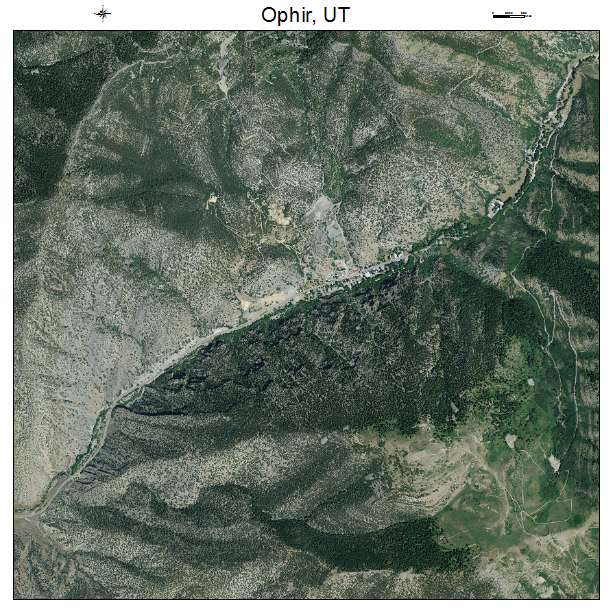 Ophir, UT air photo map