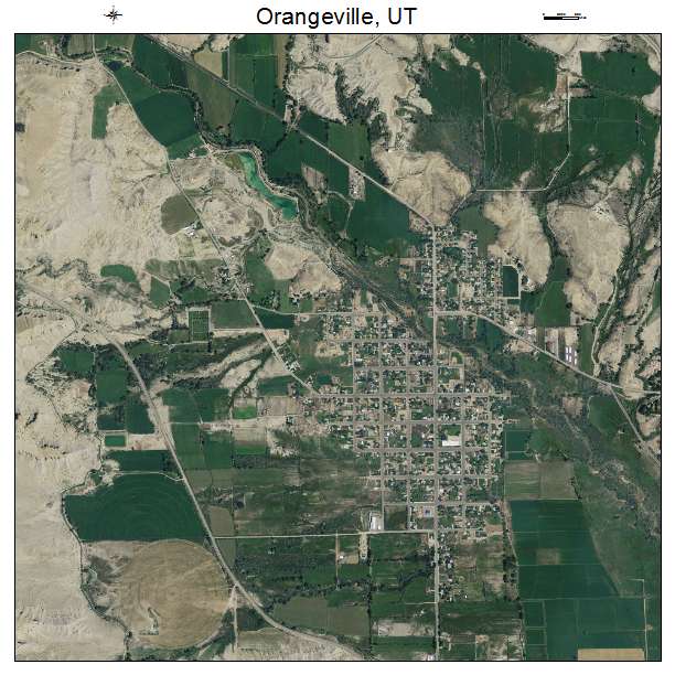 Orangeville, UT air photo map