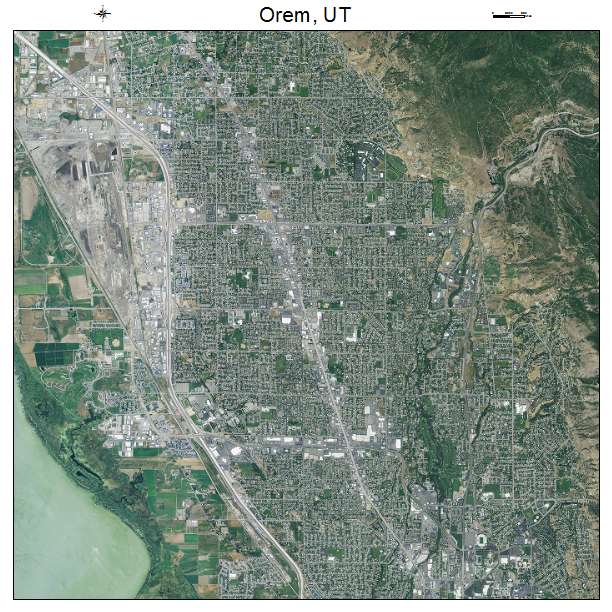 Orem, UT air photo map