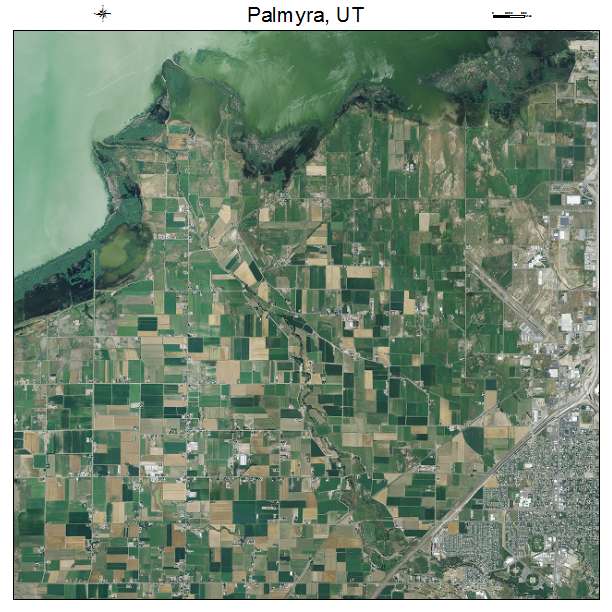 Palmyra, UT air photo map