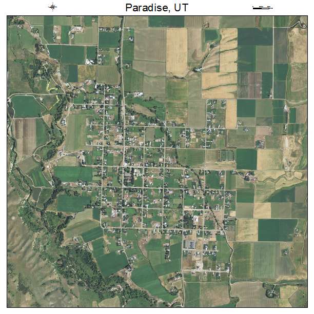 Paradise, UT air photo map