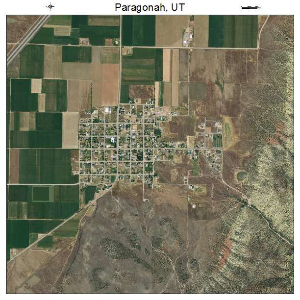 Paragonah, UT air photo map