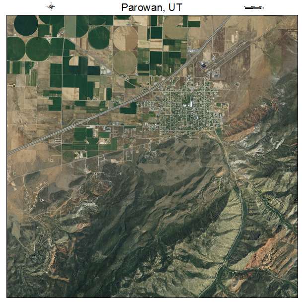 Parowan, UT air photo map