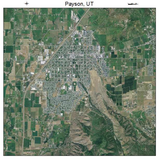 Payson, UT air photo map