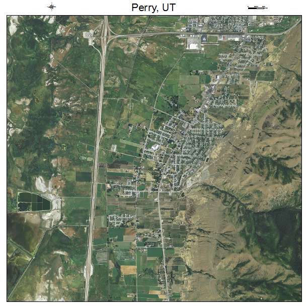 Perry, UT air photo map