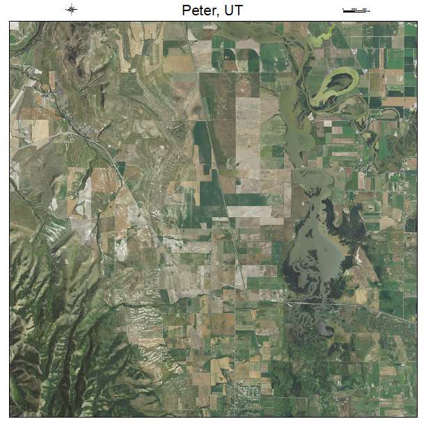 Peter, UT air photo map