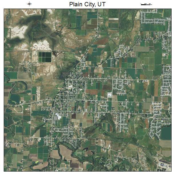 Plain City, UT air photo map