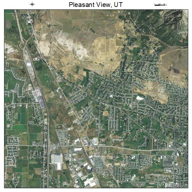 Pleasant View, UT air photo map