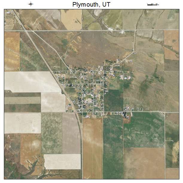 Plymouth, UT air photo map