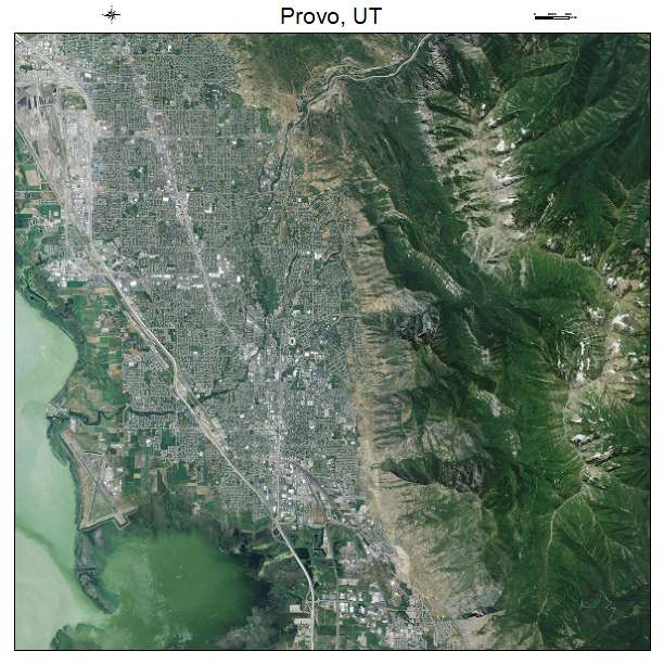 Provo, UT air photo map