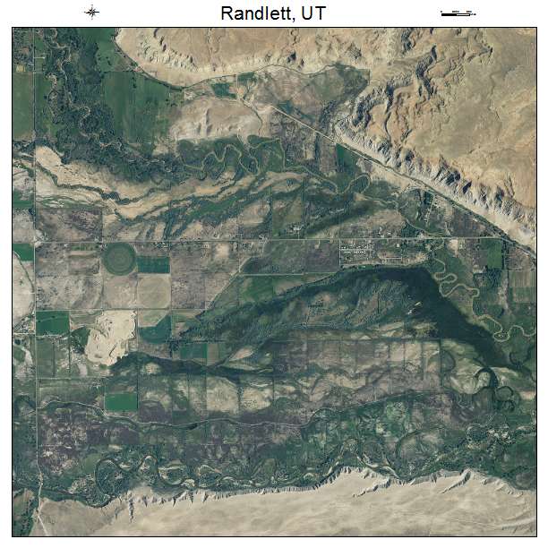 Randlett, UT air photo map