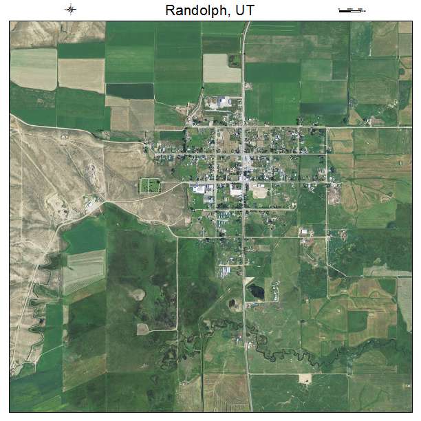 Randolph, UT air photo map