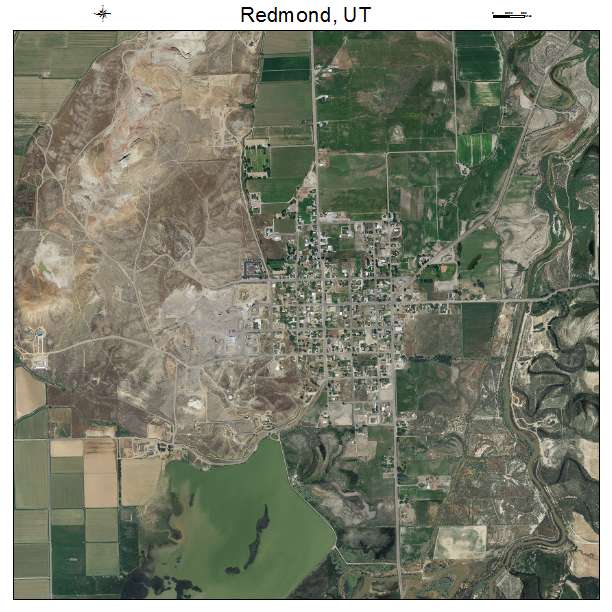 Redmond, UT air photo map