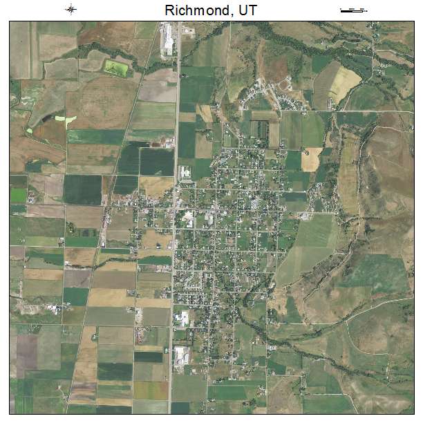 Richmond, UT air photo map