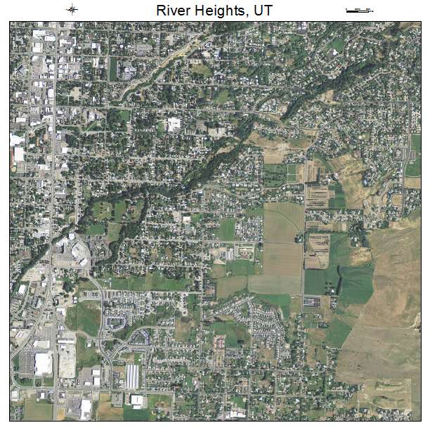 River Heights, UT air photo map