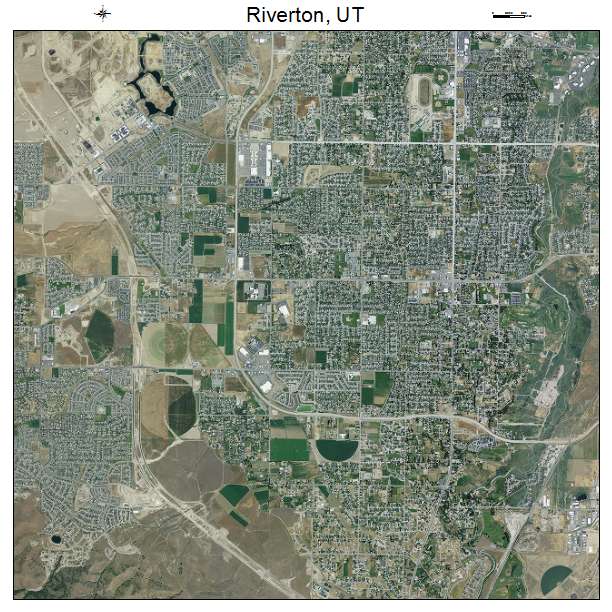 Riverton, UT air photo map