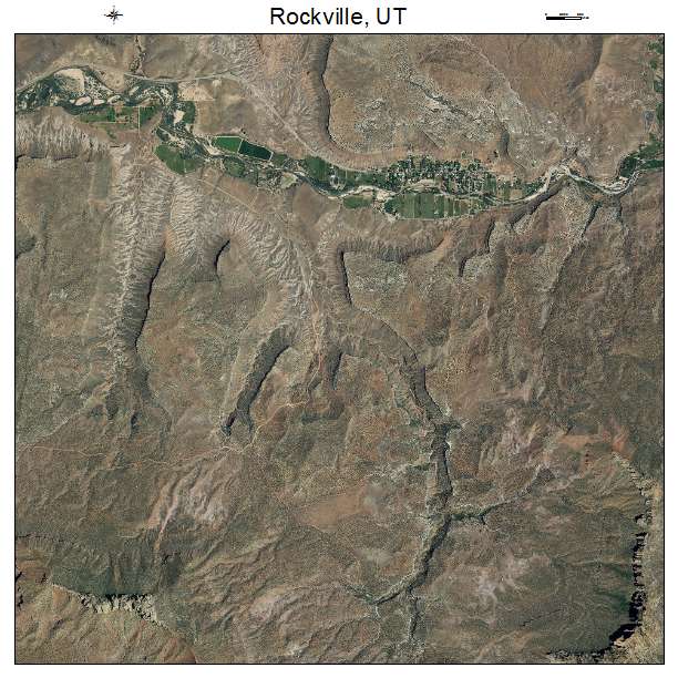 Rockville, UT air photo map