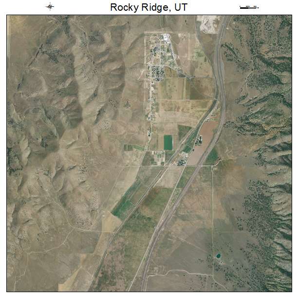 Rocky Ridge, UT air photo map