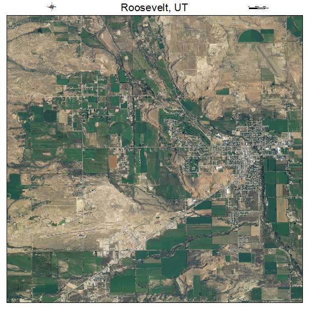 Roosevelt, UT air photo map