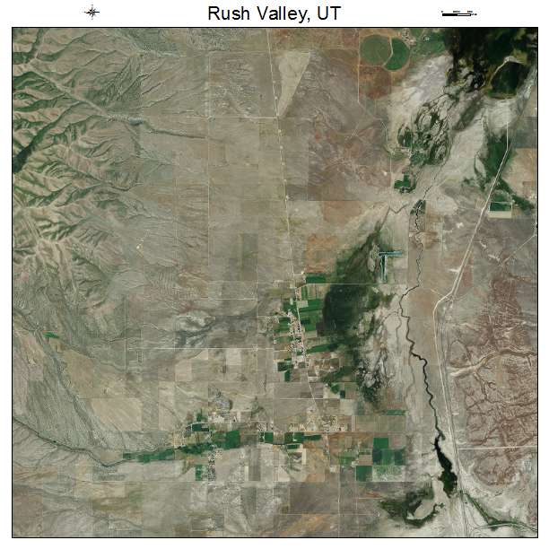 Rush Valley, UT air photo map