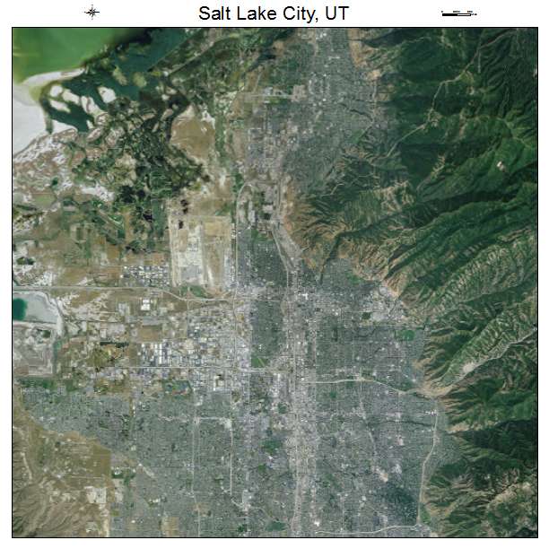 Salt Lake City, UT air photo map