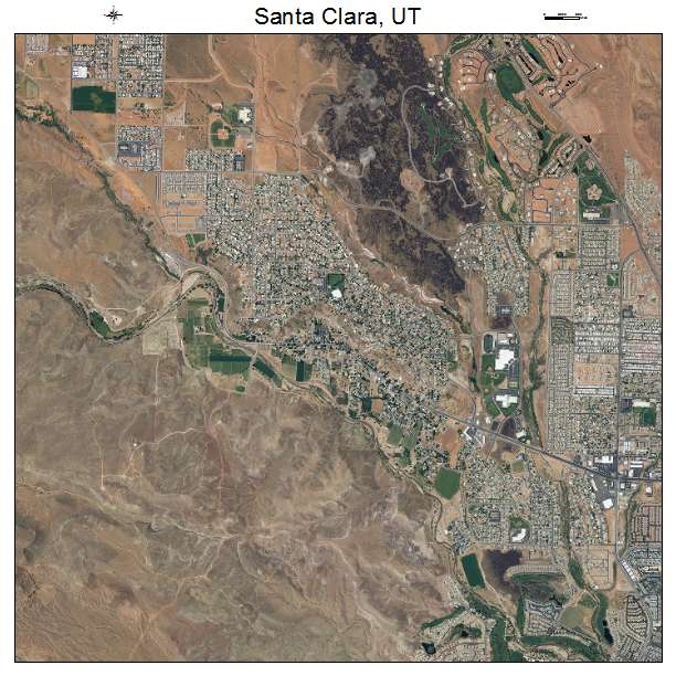 Santa Clara, UT air photo map