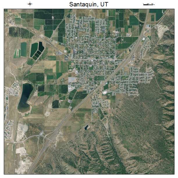 Santaquin, UT air photo map