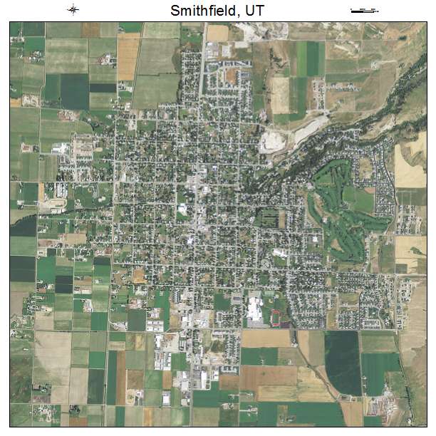 Smithfield, UT air photo map