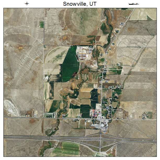 Snowville, UT air photo map