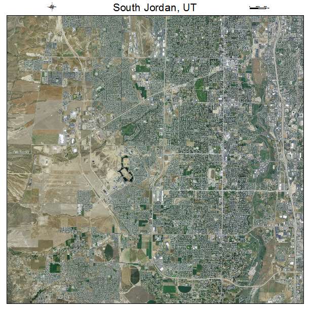 South Jordan, UT air photo map