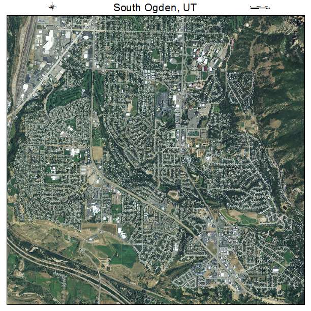 South Ogden, UT air photo map