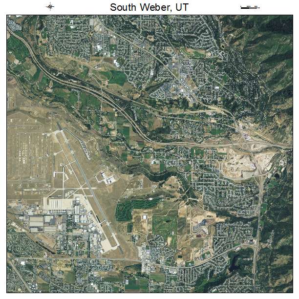 South Weber, UT air photo map
