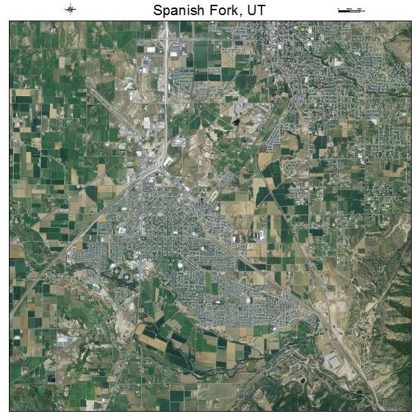 Spanish Fork, UT air photo map