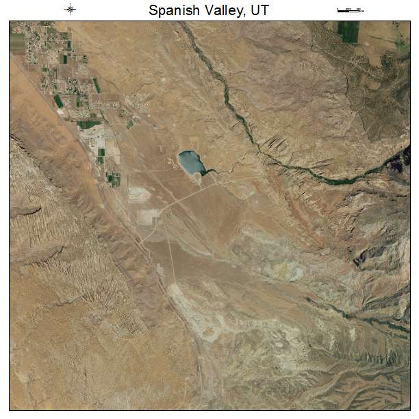 Spanish Valley, UT air photo map