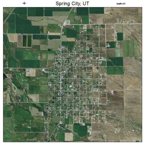 Spring City, UT air photo map