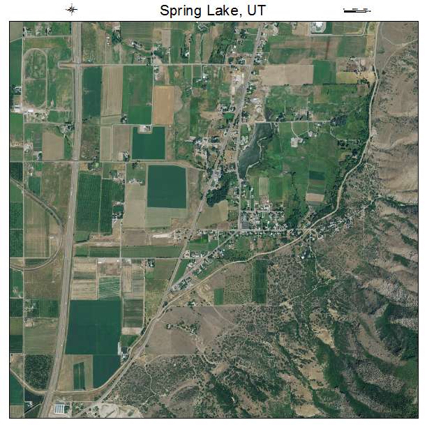 Spring Lake, UT air photo map