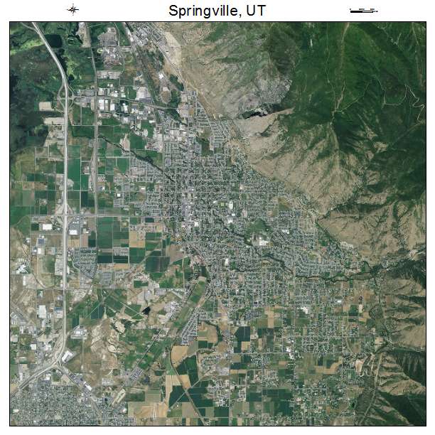 Springville, UT air photo map