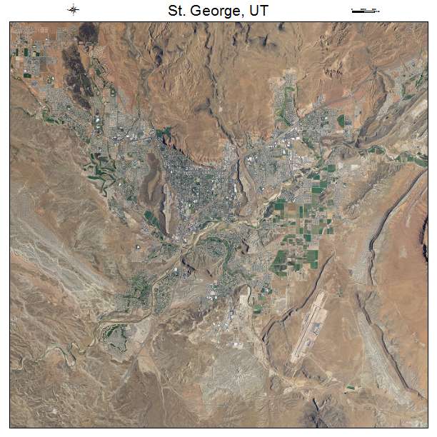 St George, UT air photo map