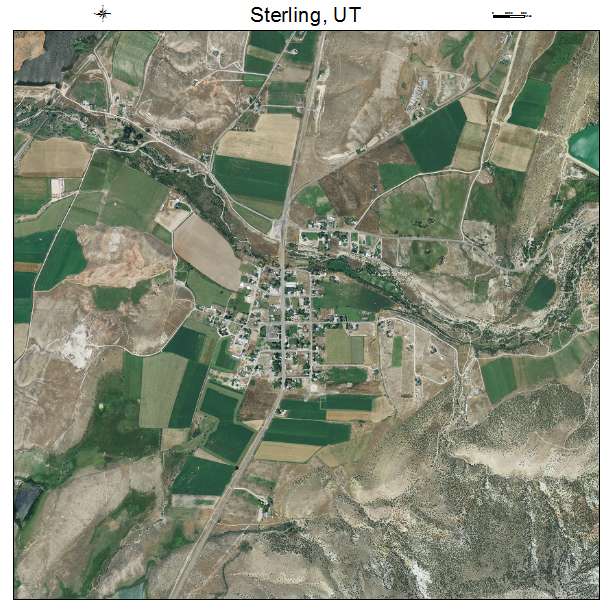 Sterling, UT air photo map