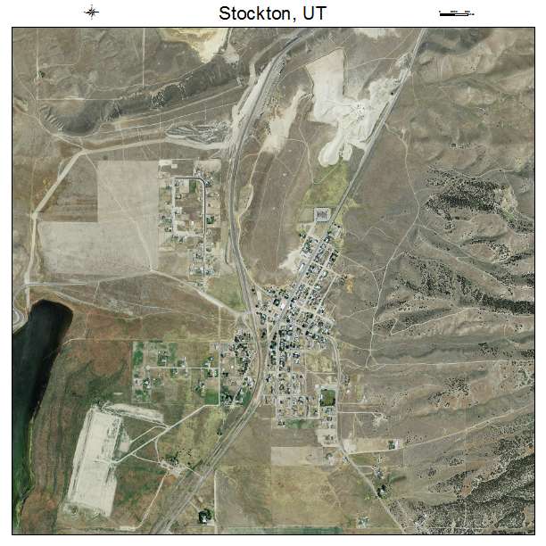 Stockton, UT air photo map