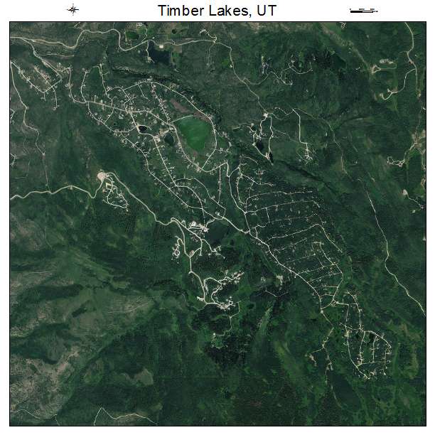 Timber Lakes, UT air photo map