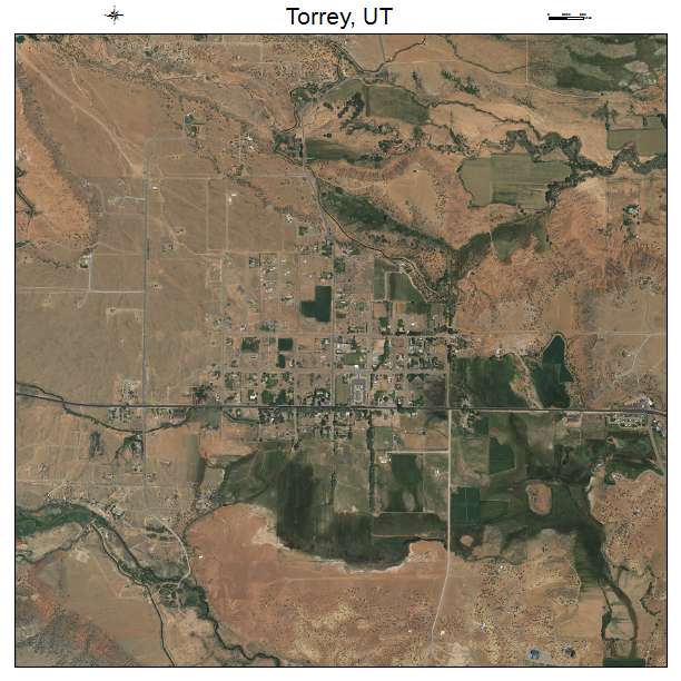 Torrey, UT air photo map